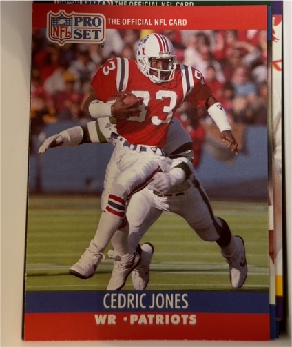 1990 Pro Set #579 Cedric Jones — front