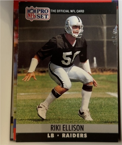 1990 Pro Set #543 Riki Ellison — front