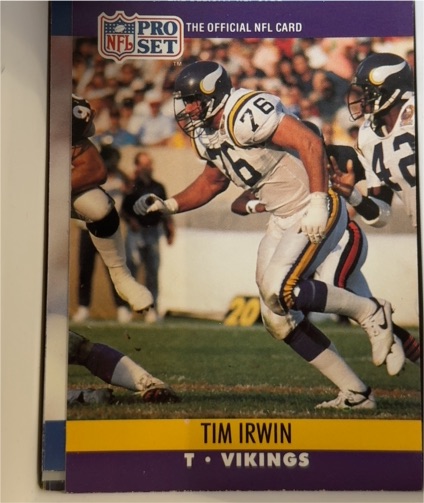1990 Pro Set #569 Tim Irwin — front