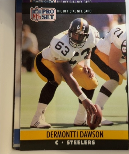 1990 Pro Set #621 Dermontti Dawson — front