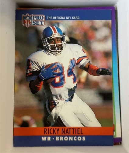 1990 Pro Set #306 Ricky Nattiel — front