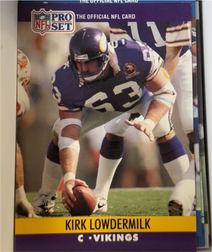 1990 Pro Set #572 Kirk Lowdermilk — front