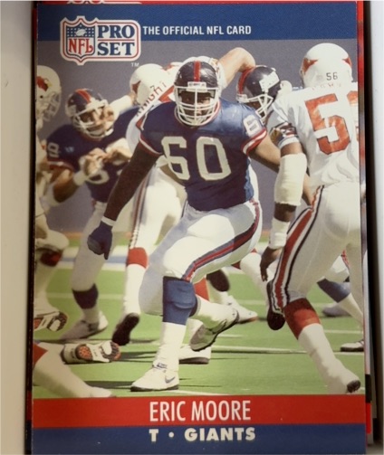 1990 Pro Set #744 Eric Moore — front