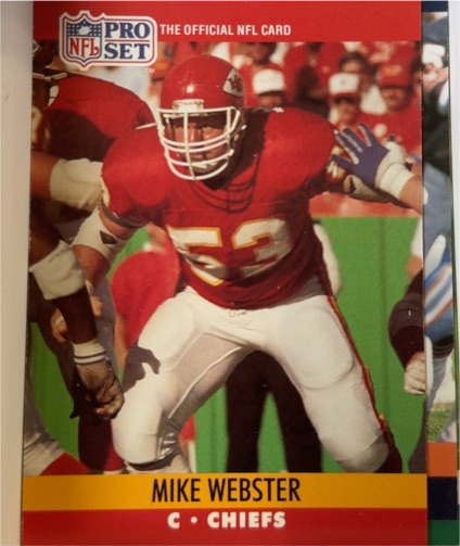 1990 Pro Set #537 Mike Webster — front