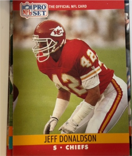 1990 Pro Set #528 Jeff Donaldson — front