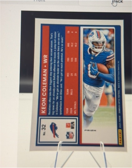 2025 Panini Donruss #32 Keon Coleman — front