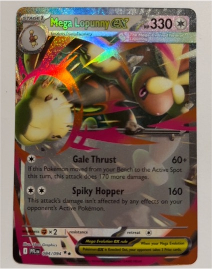 2014 Pokémon ME02: Phantasmal Flames #084 Mega Lopunny ex — front