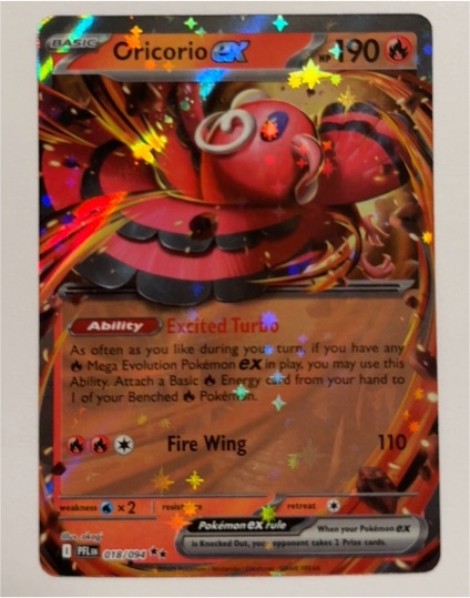 2025 Pokémon ME02: Phantasmal Flames #018/094 Oricorio ex — front