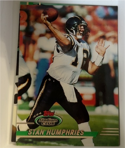 1992 Topps Stadium Club #255 Stan Humphries — front