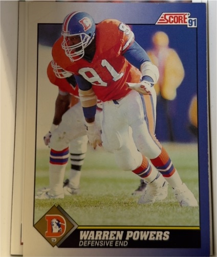 1991 Score #46 Warren Powers — front