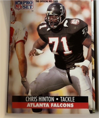 1991 Pro Set #71 Chris Hinton — front