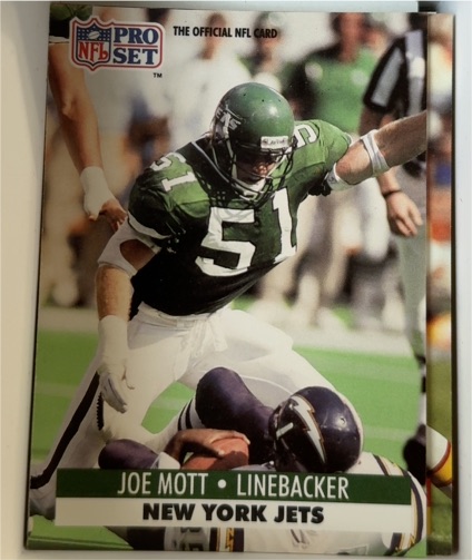 1991 Pro Set #609 Joe Mott — front