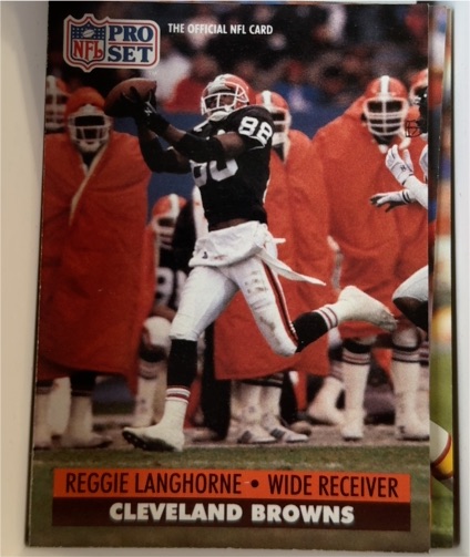 1991 Pro Set #473 Reggie Langhorne — front