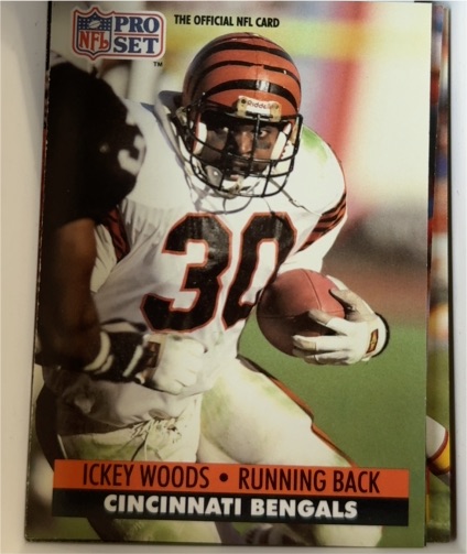 1991 Pro Set #467 Ickey Woods — front