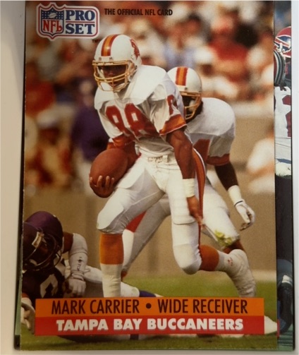1991 Pro Set #667 Mark Carrier — front