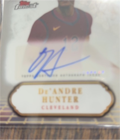 2024-25 Topps Finest #FA-DH De'Andre Hunter — front