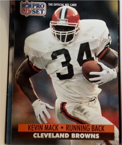 1991 Pro Set #474 Kevin Mack Cleveland Browns — front