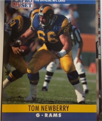 1990 Pro Set #170 Tom Newberry — front
