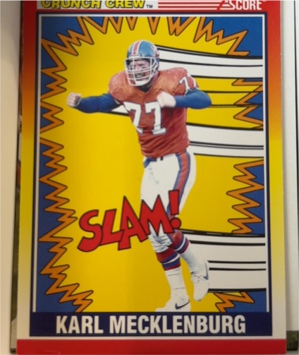 1990 Score #551 Karl Mecklenburg — front