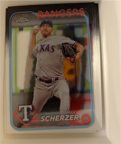 2024 Topps Chrome #37 Max Scherzer — front