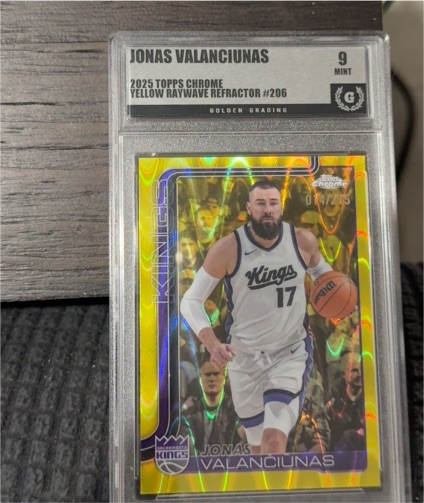 2025 Topps Chrome #206 Jonas Valanciunas — front