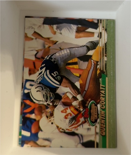 1993 Topps Stadium Club #420 Quentin Coryatt — front