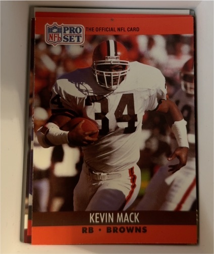 1990 Pro Set #473 Kevin Mack — front
