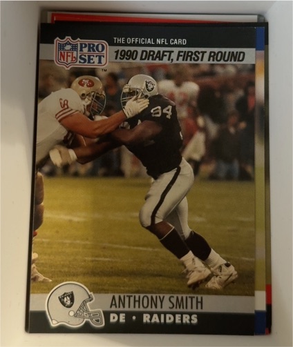 1990 Pro Set #679 Anthony Smith — front