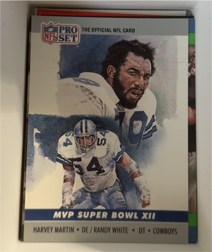 1990 Pro Set #12 Harvey Martin Randy White — front