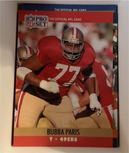 1990 Pro Set #641 Bubba Paris — front