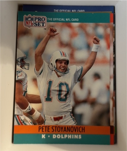 1990 Pro Set #564 Pete Stoyanovich — front