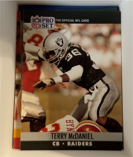 1990 Pro Set #36 Terry McDaniel — front