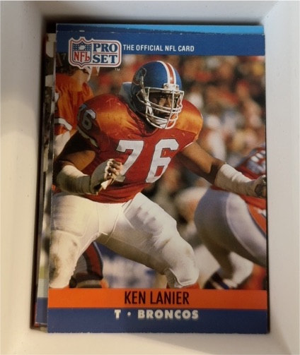 1990 Pro Set #76 Ken Lanier — front