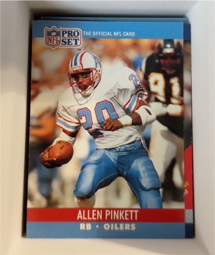 1990 Pro Set #519 Allen Pinkett — front