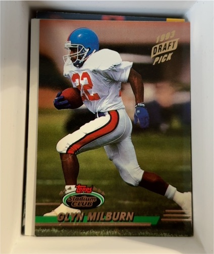 1993 Topps Stadium Club #409 Glyn Milburn — front