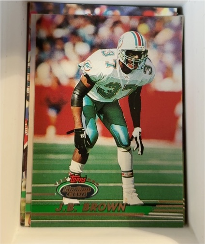 1993 Topps Stadium Club #447 J.B. Brown — front