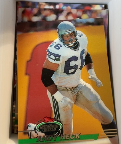1993 Topps Stadium Club #402 Andy Heck — front