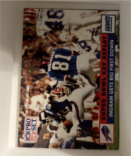 1991 Pro Set #50 Ingram Gets Big First Down New York Giants — front