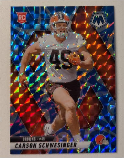 2025 Panini Mosaic #49 Carson Schwesinger — front