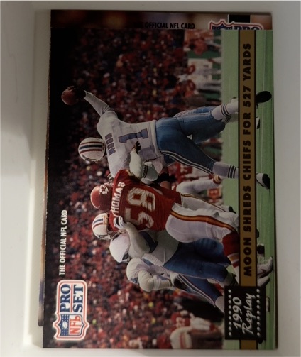 1991 Pro Set #337 Warren Moon Houston Oilers — front