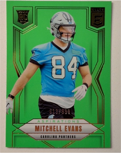 2025 Panini Donruss Elite #194 Mitchell Evans Aspirations Lime Green — front