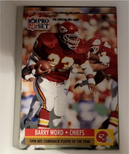 1991 Pro Set #7 Barry Word — front