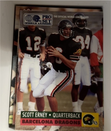 1991 Pro Set World League #4 Scott Erney — front