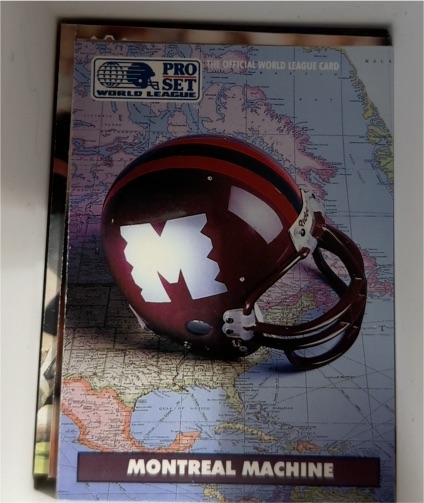 1991 Pro Set WLAF Helmets #5 Montreal Machine — front