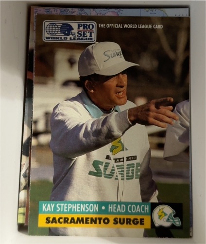 1991 Pro Set #27 Kay Stephenson Sacramento Surge — front