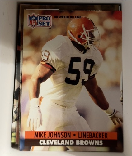 1991 Pro Set #120 Mike Johnson — front