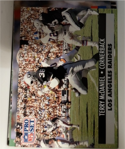 1991 Pro Set #192 Terry McDaniel — front