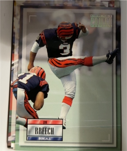 1993 Pro Set Power #3 Jim Breech — front
