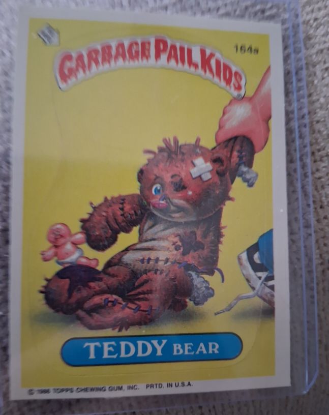 1986 Topps Garbage Pail Kids Series 4 #164a Teddy Bear — front