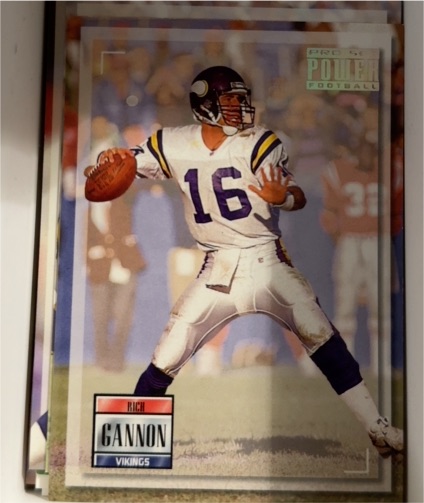 1993 Pro Set Power #16 Rich Gannon — front